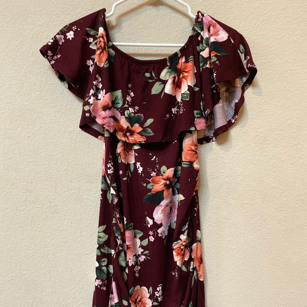 Maternity Off Shoulder Dress